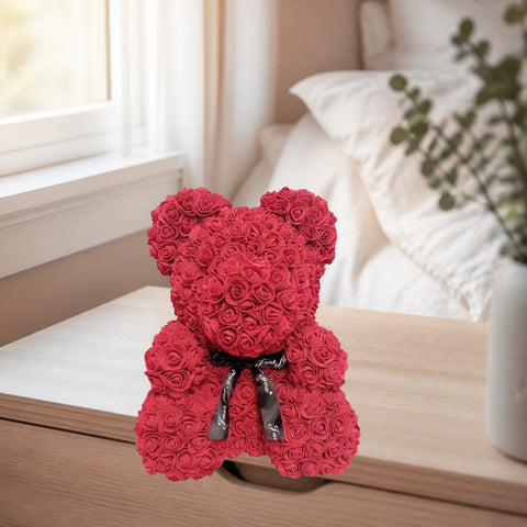Ours en Rose Eternelle (choix de couleur) - ambiance - Rose Eternelle La Boutique