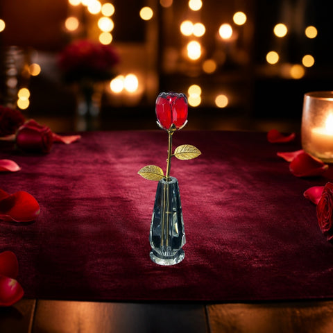 Rose Eternelle Rouge Or & Cristal - ambiance - Rose Eternelle La Boutique