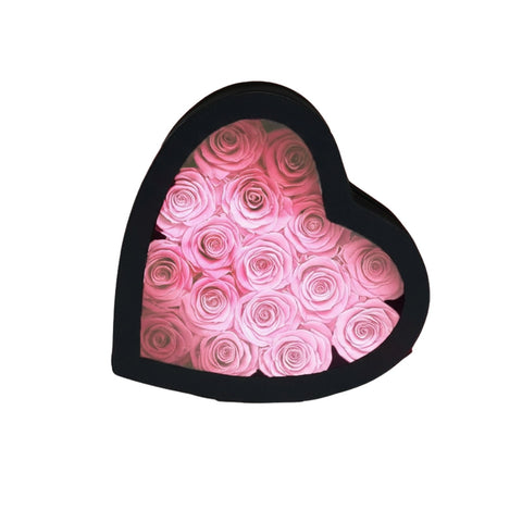 Boîte Cœur Roses Éternelles – Cadeau Saint-Valentin & Anniversaire - Rose Eternelle La Boutique