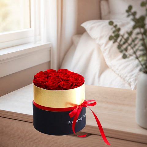 Rose Éternelle Préservée en Coffret Luxe – Vraie Rose Naturelle - ambiance - Rose Eternelle La Boutique