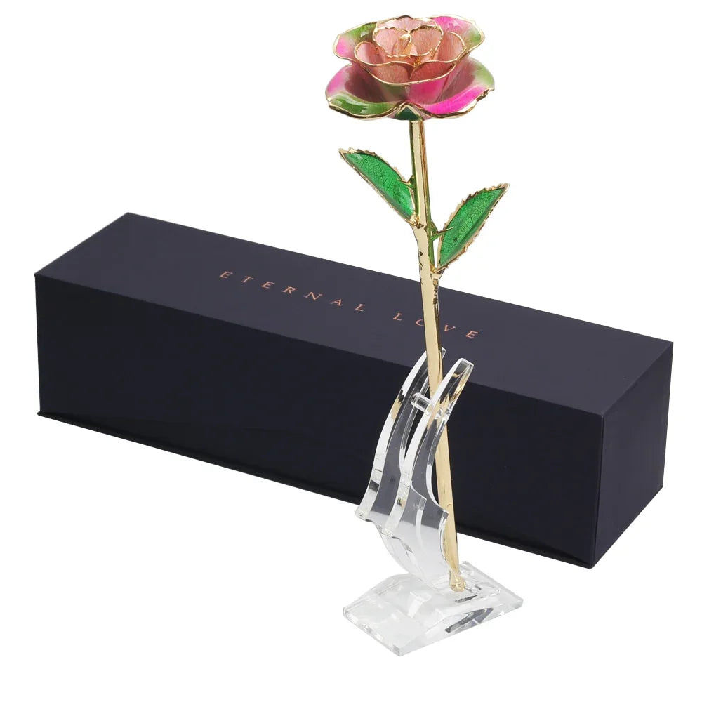 Rose Eternelle Coffret: Multicolore Or 24K - Rose Eternelle La Boutique