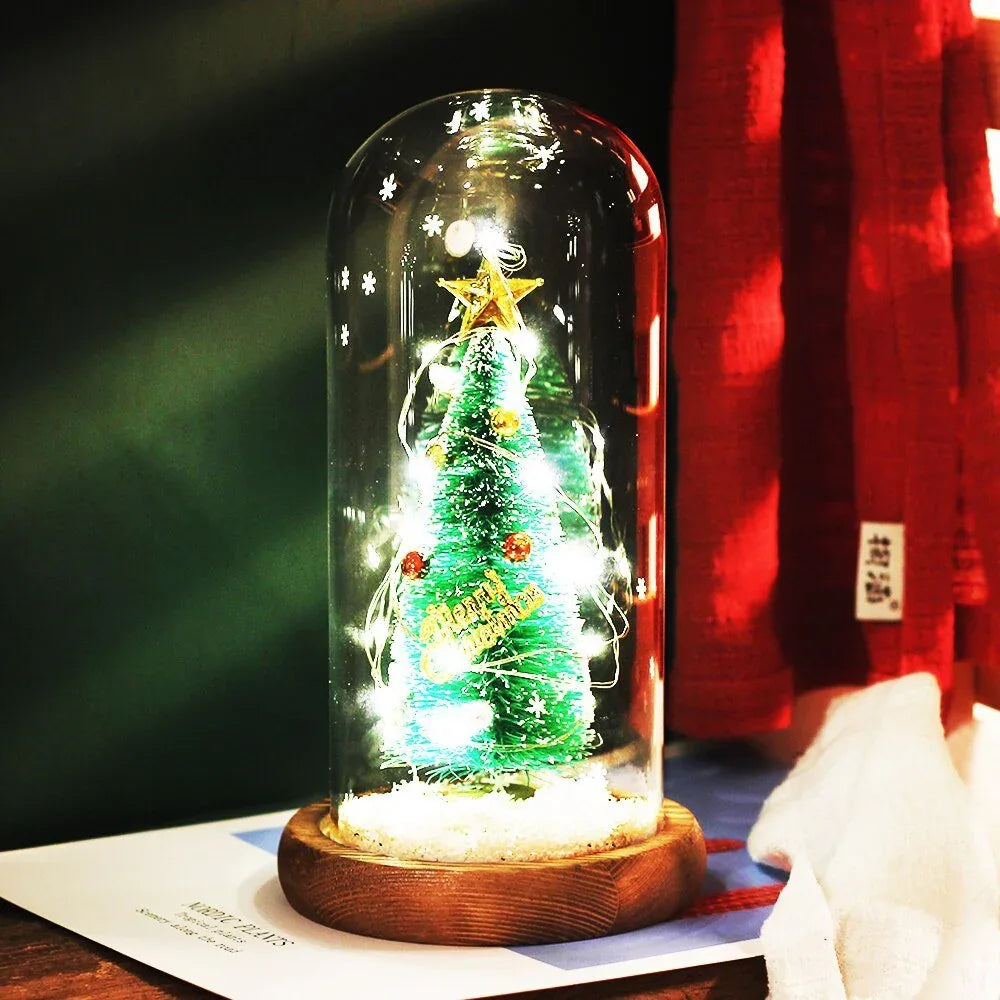 Rose Eternelle Blanche Sous Cloche Halloween - Rose Eternelle La Boutique