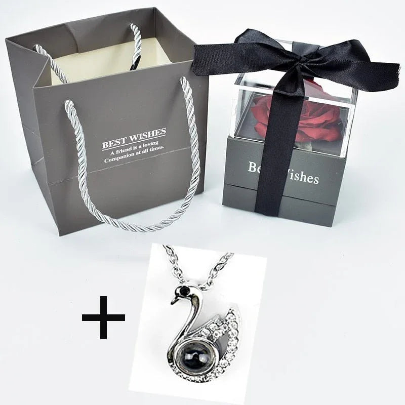 Rose Eternelle Coffret (Choix collier) - Rose Eternelle La Boutique