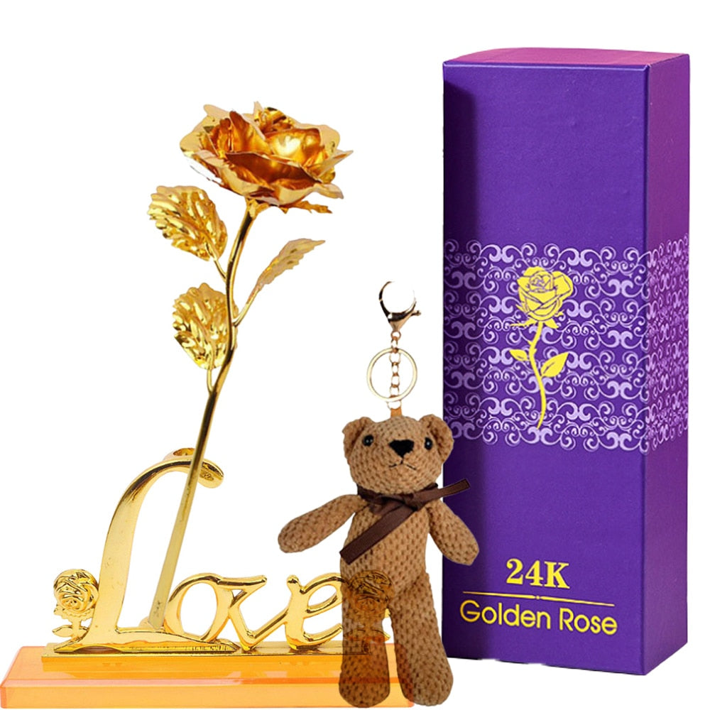Coffret Rose Eternelle en Or 24k - Rose Eternelle La Boutique