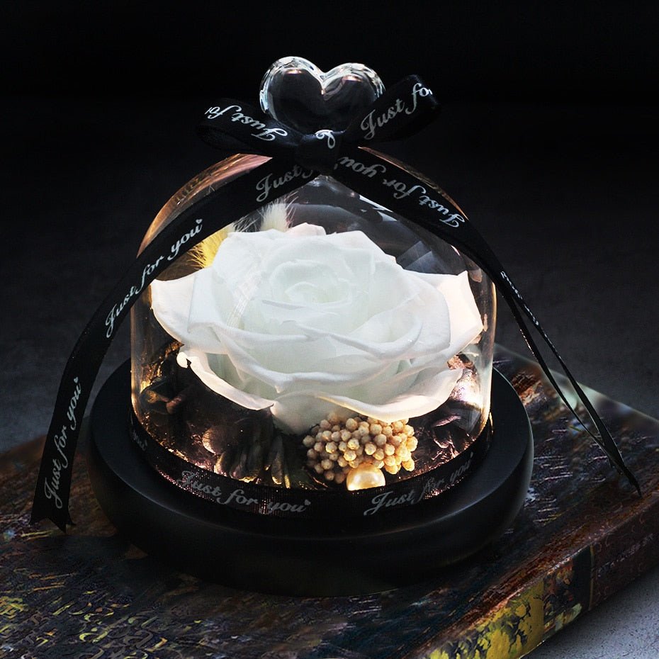 Dried & Handmade White Eternal Rose