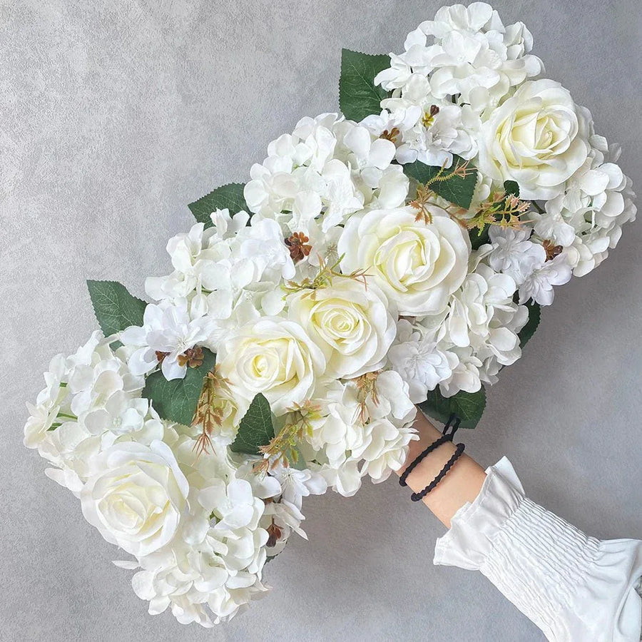 Décoration de Mariage Rustique - Arche de Fleurs Artificielles en Soie - Rose Eternelle La Boutique