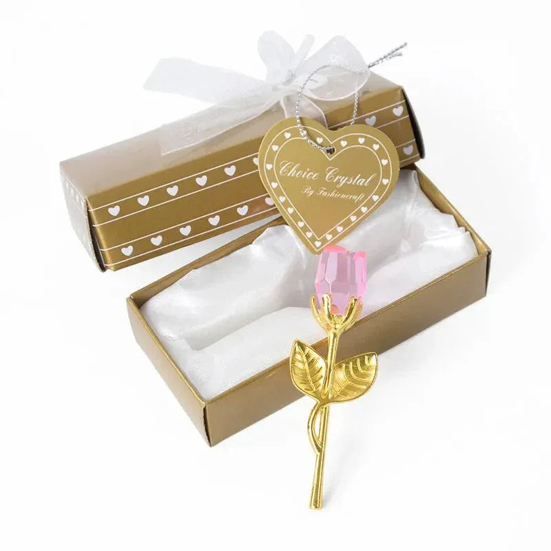 London Boutique Cadeau Mariage Cygnes En Cristal Bleu Rose - Figurine Élégante Dans Boîte Cadeau Blanche