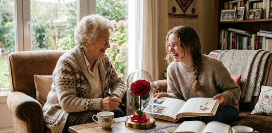20 Activités à Faire avec Mamie + Rose Éternelle