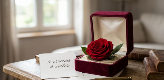 5 erreurs à éviter quand on offre une rose éternelle