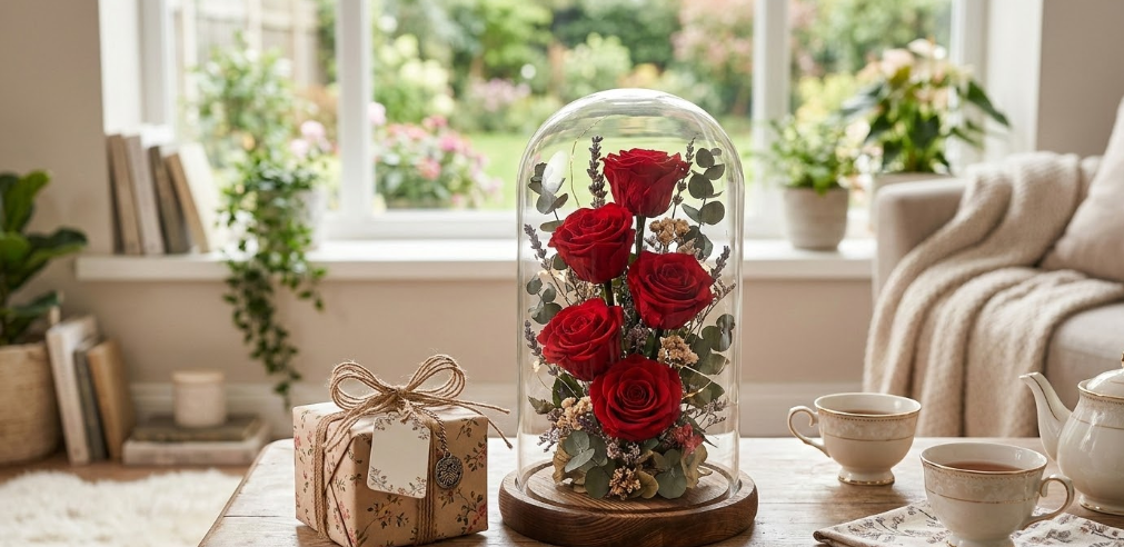 Cadeau Maman Anniversaire : Roses Éternelles à Offrir