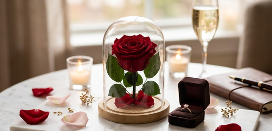 Comment offrir une rose éternelle pour des fiançailles réussies