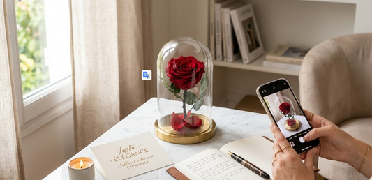 Comment photographier sa rose éternelle pour Instagram : Guide de l'Élégance Visuelle