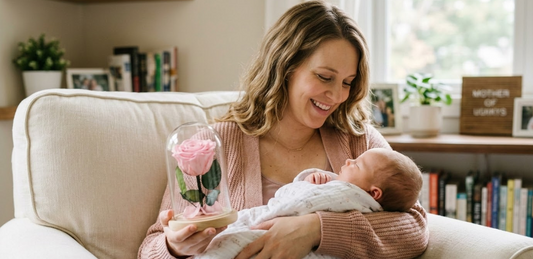 Première Fête des Mères : Rose Éternelle Jeune Maman