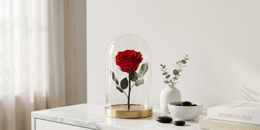 Rose éternelle et minimalisme : quand moins c'est plus