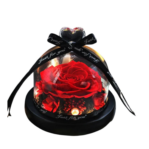 Rose Eternelle Séchée & Fait Main Rouge - Rose Eternelle La Boutique