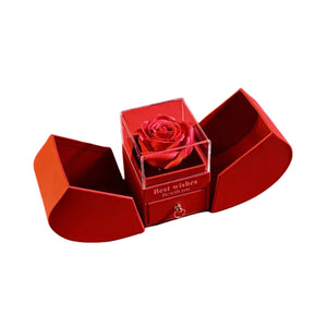Luxueux Coffret rouge & Rose rouge - Rose Eternelle La Boutique