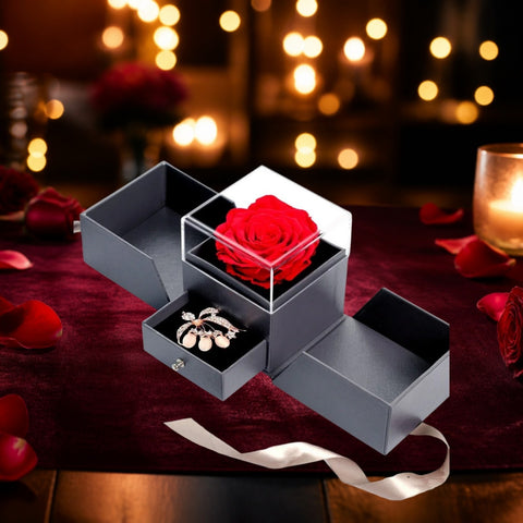 Rose Eternelle Boite Edition: Rouge - ambiance - Rose Eternelle La Boutique