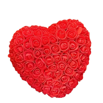 Cœur en Rose Eternelle 15 cm (Choix de couleur) - Rose Eternelle La Boutique