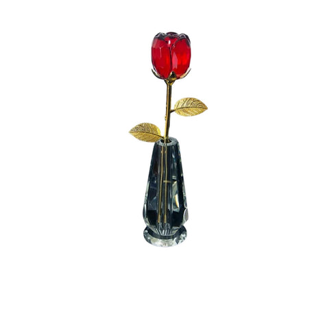 Rose Eternelle Rouge Or & Cristal - Rose Eternelle La Boutique