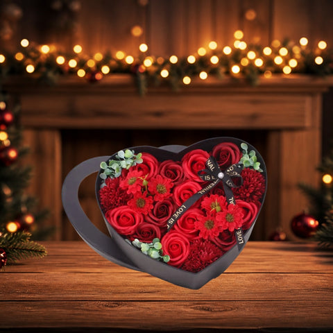 Coffret Cœur Roses Éternelles – Mariage, Saint-Valentin & Noël - ambiance - Rose Eternelle La Boutique