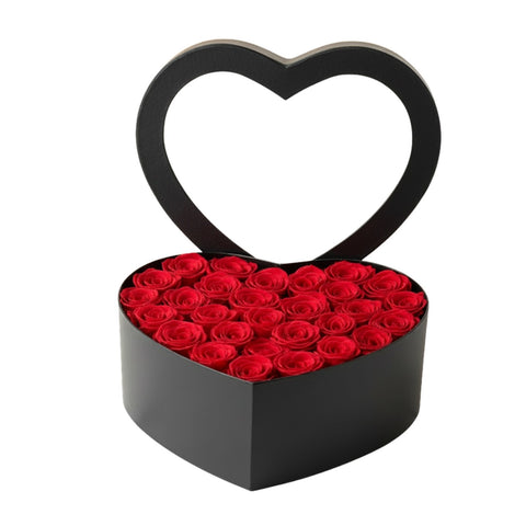 Coffret Cœur Roses Éternelles Rouges - Rose Eternelle La Boutique