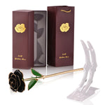 Coffret Rose Éternelle Plaquée Or 24K