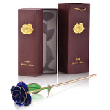 Coffret Rose Éternelle Plaquée Or 24K