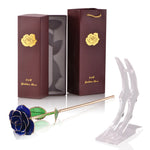 Coffret Rose Éternelle Plaquée Or 24K