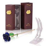 Coffret Rose Éternelle Plaquée Or 24K
