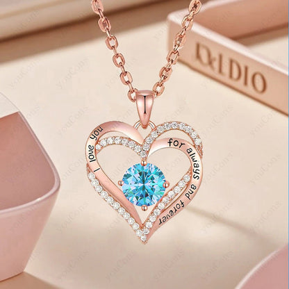 Herzförmige Halskette aus Edelstahl | Romantisches Geschenk für Frauen