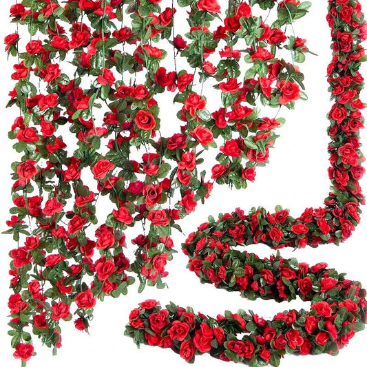 Artificial Rose Garland 2.5m – Wedding & Home Decoration