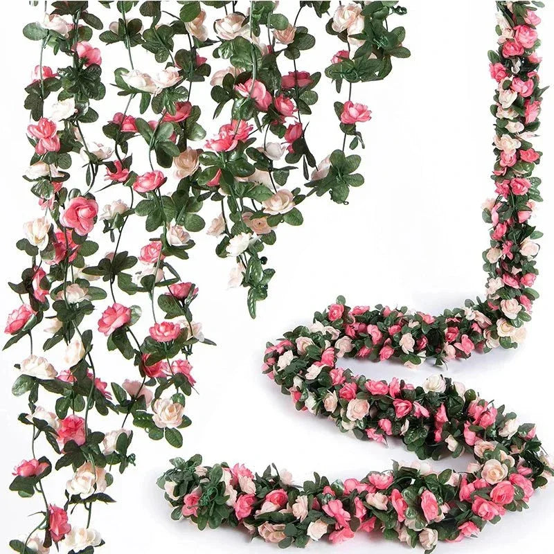 Guirlande de Roses Artificielles 2,5m – Décoration Mariage & Maison - Rose Eternelle La Boutique
