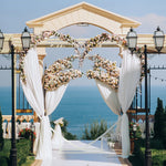 Arche en rose - decoration de Mariage