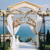Arche en rose - decoration de Mariage