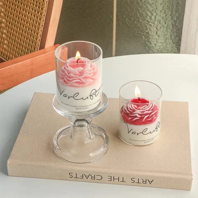 Bougie Sculpturale "Bubble" - Cire de Soja - Rose Eternelle La Boutique