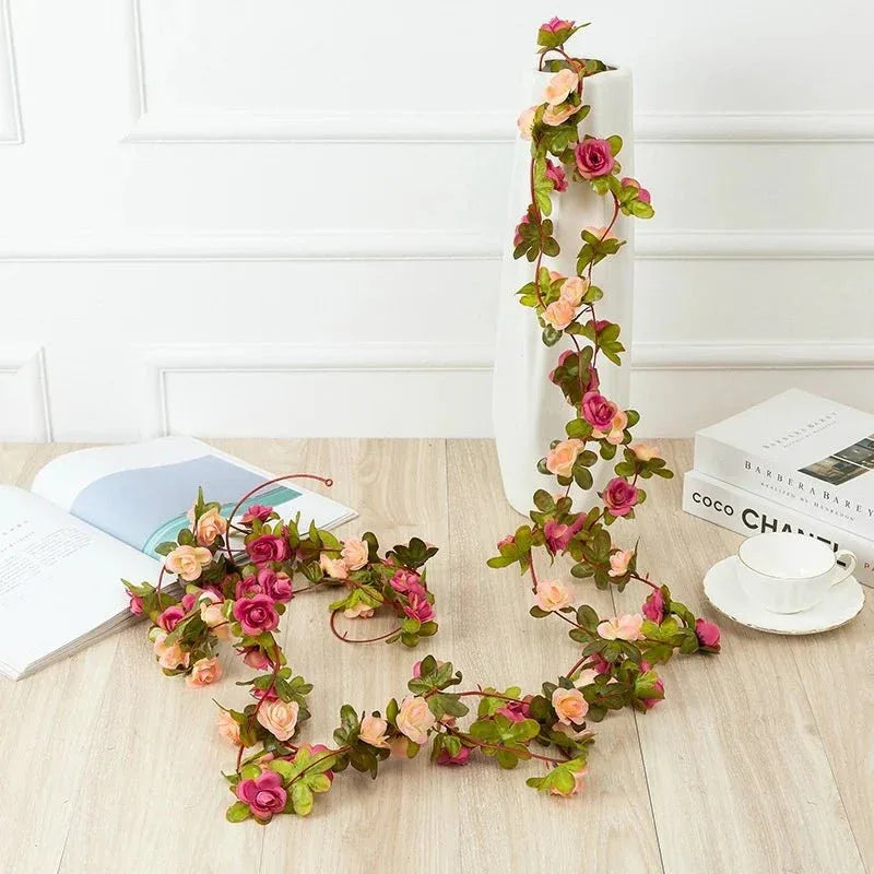 Guirlande de Roses Artificielles 2,5m – Décoration Mariage & Maison - Rose Eternelle La Boutique