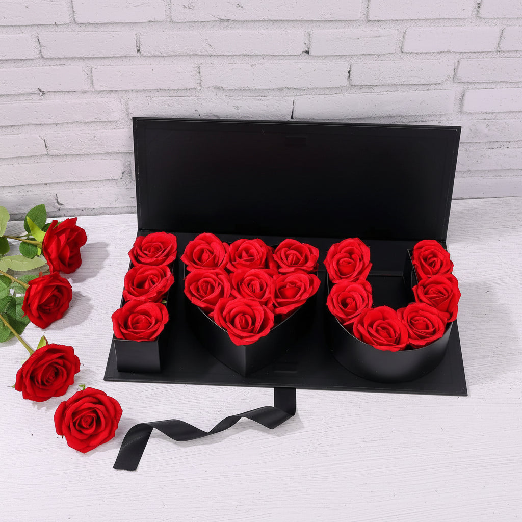 Coffret I Love You 16 roses éternelles