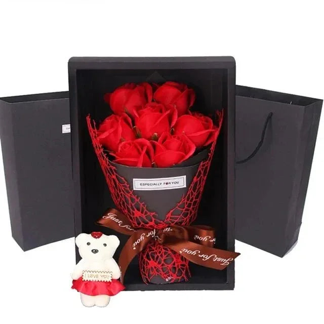Bouquet Parfumé de 7 Roses - Rose Eternelle La Boutique