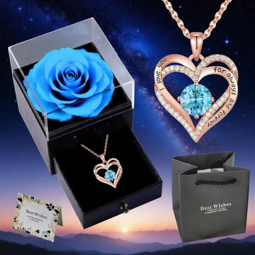 Collier Cœur en Acier Inoxydable | Cadeau Femme Romantique - Rose Eternelle La Boutique