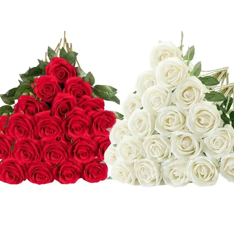 Lot de 50 Roses Velours "Real Touch" - Rose Eternelle La Boutique