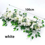 Guirlande de Roses Blanches Artificielles 100cm