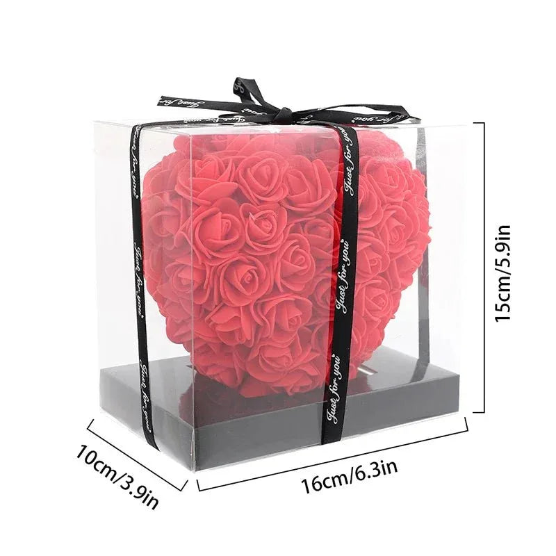 Cœur en Roses Éternelles 15cm - Rose Eternelle La Boutique