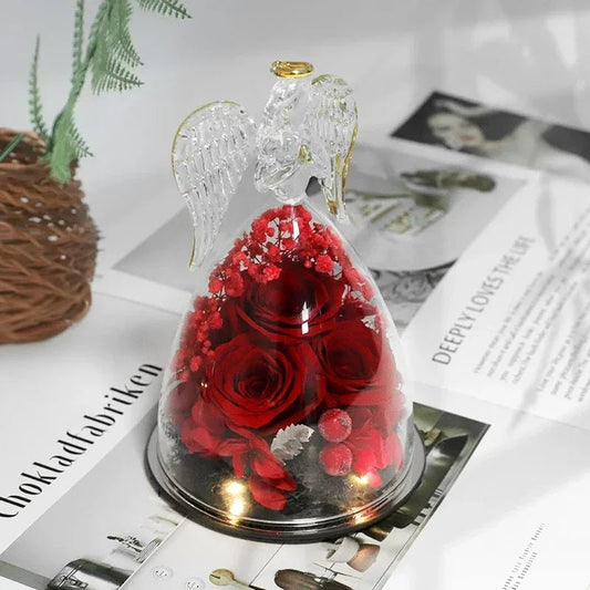 Ange Gardien Lumineux & sa Rose Éternelle