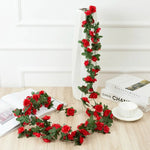Guirlande de Roses Artificielles 2,5m – Décoration Mariage & Maison