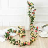 Guirlande de Roses Artificielles 2,5m – Décoration Mariage & Maison