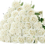 Lot de 50 Roses Velours "Real Touch"