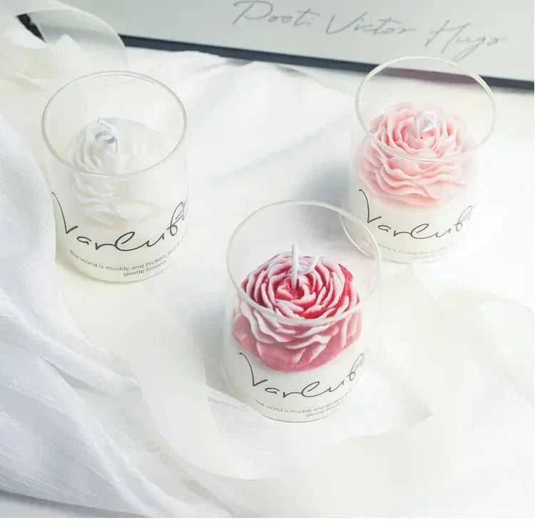 Bougie Sculpturale "Bubble" - Cire de Soja - Rose Eternelle La Boutique