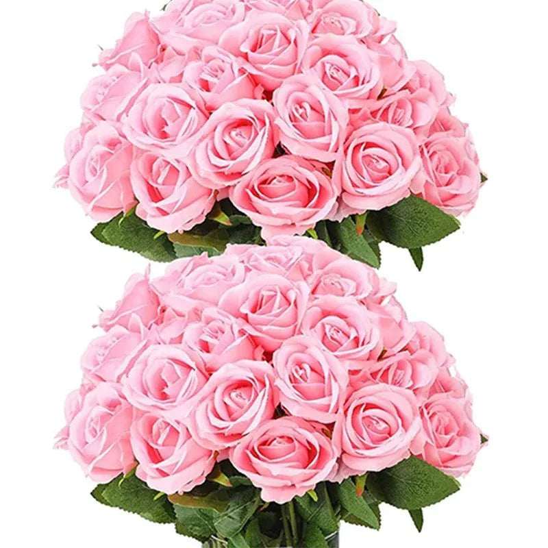 Lot de 50 Roses Velours "Real Touch" - Rose Eternelle La Boutique