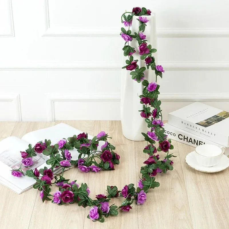 Guirlande de Roses Artificielles 2,5m – Décoration Mariage & Maison - Rose Eternelle La Boutique