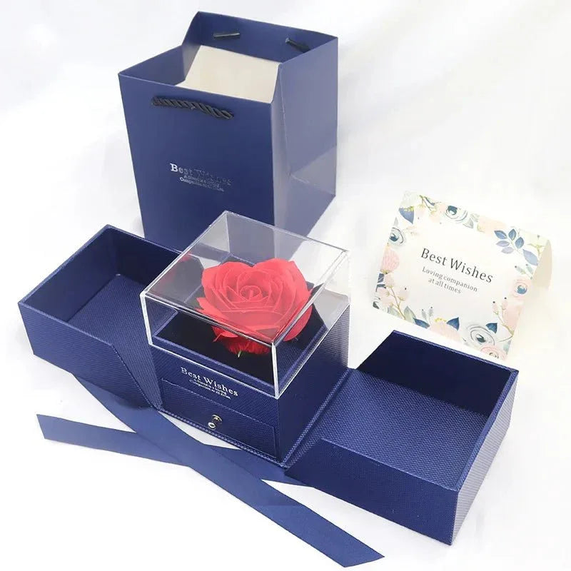 Le Coffret "Cœur Secret" – Rose & Collier - Rose Eternelle La Boutique